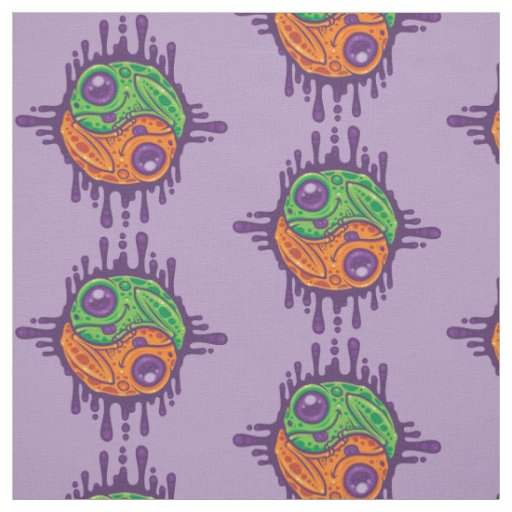 Trippy Drippy Frog Yin Yang Fabric