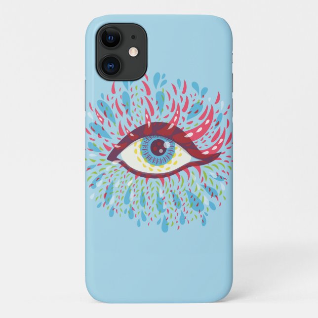 Trippy Eye Psychedelic Art Case-Mate iPhone Case (Back)