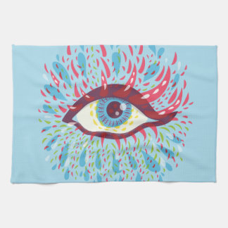 Trippy Eye Psychedelic Art Towel