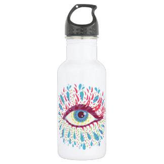 Trippy Eye Psychedelic Art Water Bottle