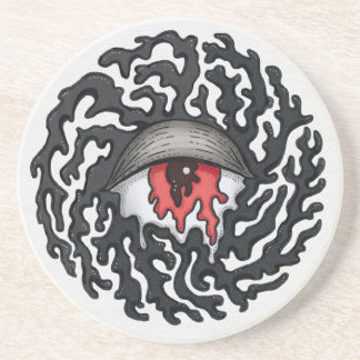 Trippy Eye with Tentacles - Trippy Surreal Art Coaster
