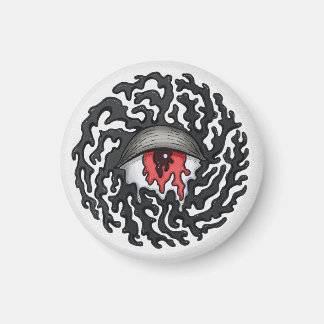 Trippy Eye with Tentacles - Trippy Surreal Art Magnet