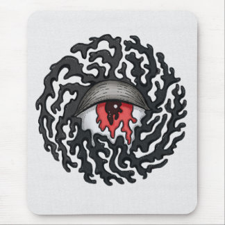 Trippy Eye with Tentacles - Trippy Surreal Art Mouse Pad