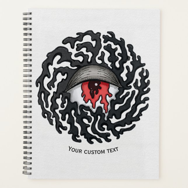 Trippy Eye with Tentacles - Trippy Surreal Art Planner (Front)
