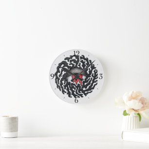Trippy Eye with Tentacles - Trippy Surreal Art Round Clock