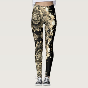 Trippy fractal art leggings