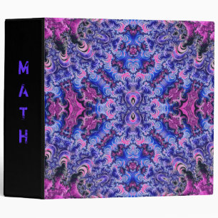 Trippy Fractal Art Pattern 3 Ring Binder
