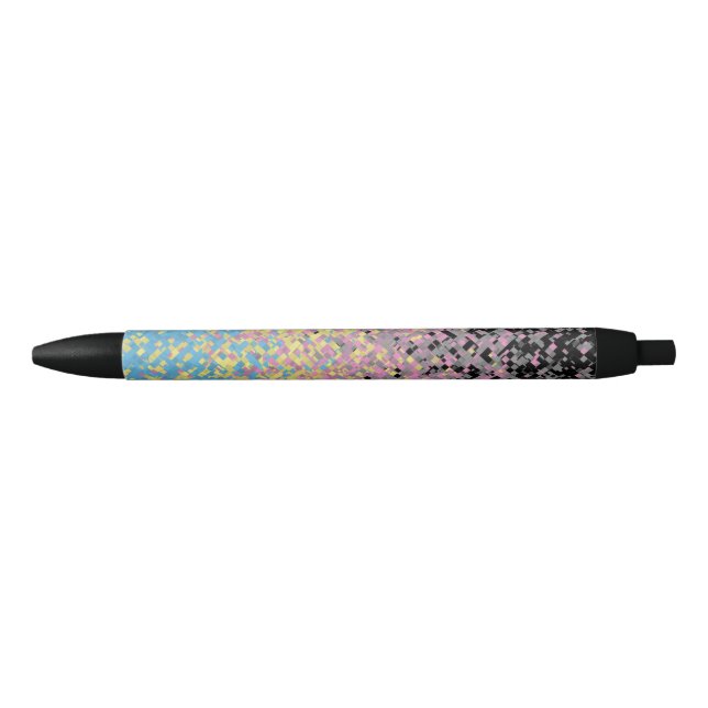 Trippy Funky Pixelated Polygender Pride Flag Pen (Front)