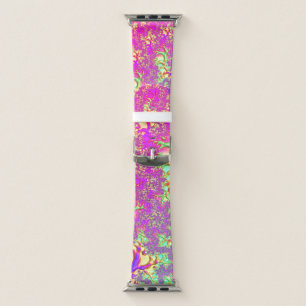 Trippy Funky Vibrant Neon Groovy Acid Trip Fractal Apple Watch Band