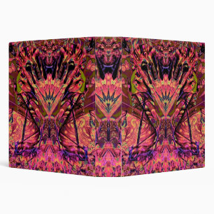 Trippy Garland 3 Ring Binder