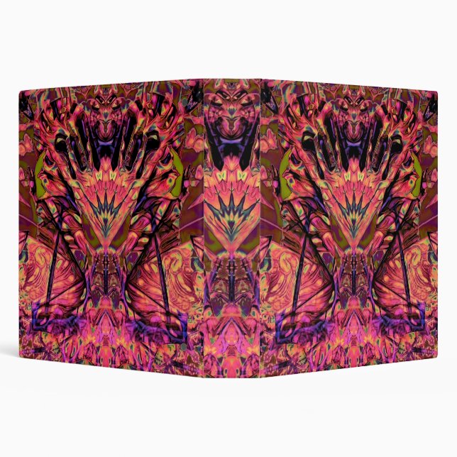 Trippy Garland  3 Ring Binder (Background)