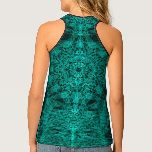 Trippy Geometric Bliss Tshirt2 Tank Top (Back)