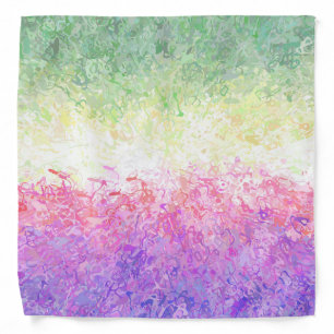 Trippy Groovy Boho Abstract Genderdoe Pride Flag Bandana