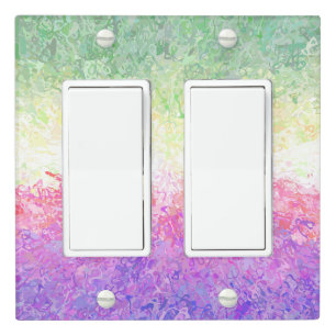 Trippy Groovy Boho Abstract Genderdoe Pride Flag Light Switch Cover