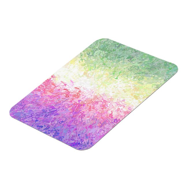 Trippy Groovy Boho Abstract Genderdoe Pride Flag Magnet (Left Side)