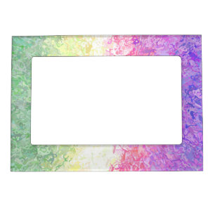 Trippy Groovy Boho Abstract Genderdoe Pride Flag Magnetic Frame