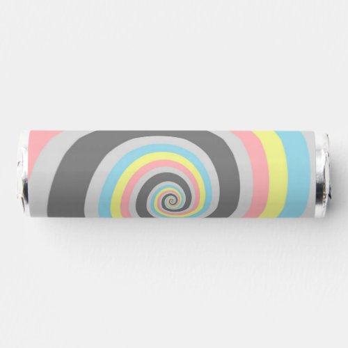 Trippy Groovy Spiral Abstract Demiflux Pride Flag Breath Savers Mints