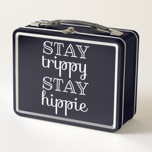 Trippy hippie metal lunch box