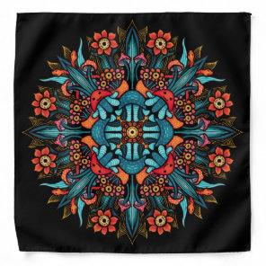 Trippy hippie psychedelic groovy mushroom weird bandana