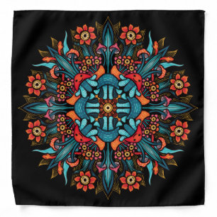 Trippy hippie psychedelic groovy mushroom weird bandana