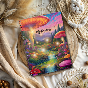 Trippy Hippy Fantasy Spiral Photo Notebook