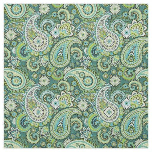 Trippy Hippy Retro Paisley Fabric
