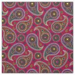Trippy Hippy Retro Paisley Fabric