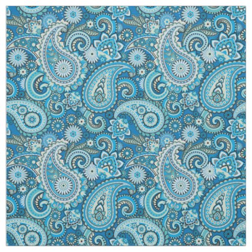 Trippy Hippy Retro Paisley Fabric