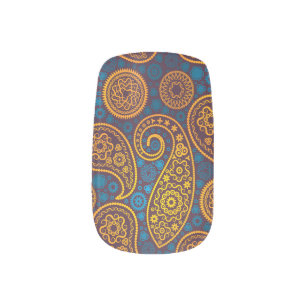 Trippy Hippy Retro Paisley Minx Nail Art
