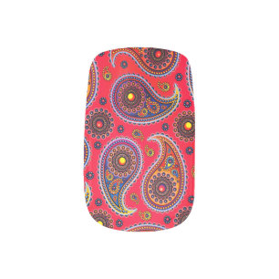 Trippy Hippy Retro Paisley Minx Nail Art