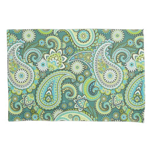 Trippy Hippy Retro Paisley Pillow Case