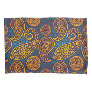 Trippy Hippy Retro Paisley Pillow Case