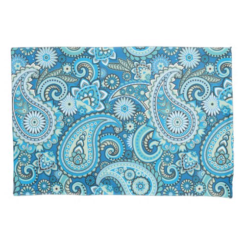 Trippy Hippy Retro Paisley Pillow Case