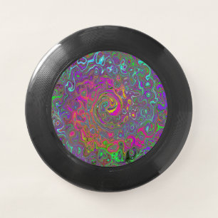 Trippy Hot Pink Abstract Retro Liquid Swirl Wham-O Frisbee