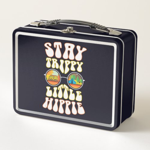 Trippy Little Hippie Metal Lunch Box