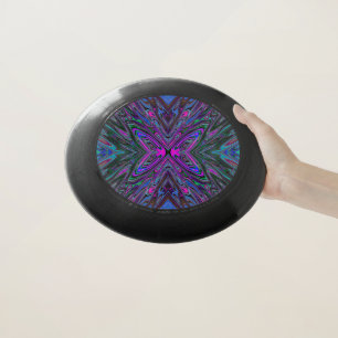Trippy Magenta, Blue and Green Abstract Butterfly Wham-O Frisbee