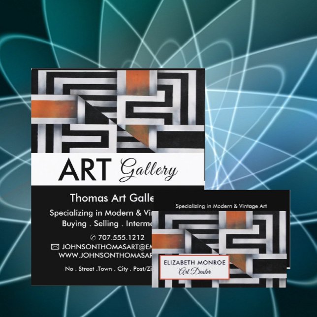 Trippy Maze Pattern, Art Dealer, Gallery Flyer (Creator Uploaded)