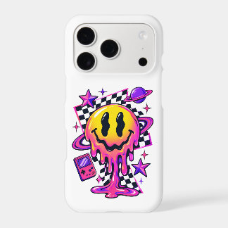 Trippy Melting Smiley Face Y2K Retro iPhone 17 Pro Case