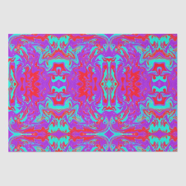 Trippy Modern Liquid Pop Art Candy Lovin Wrapping  Tissue Paper (Front)