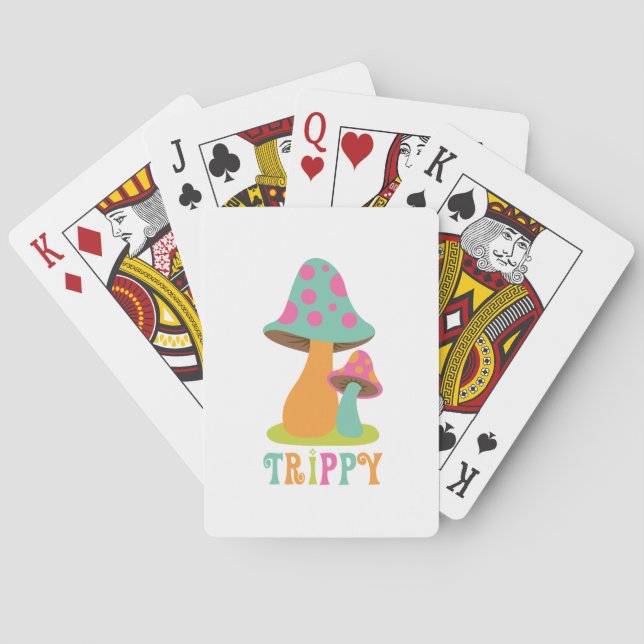 Trippy Mushroom Poker Cards (Back)