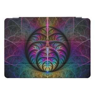 Trippy Patterned Colorful Abstract Fractal Art iPad Pro Cover