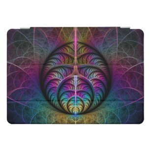 Trippy Patterned Colorful Abstract Fractal Art iPad Pro Cover