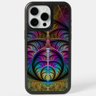 Trippy Patterned Colorful Abstract Fractal Art iPhone 15 Pro Max Case