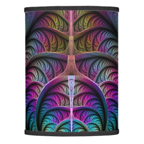 Trippy Patterned Colorful Abstract Fractal Art Lamp Shade