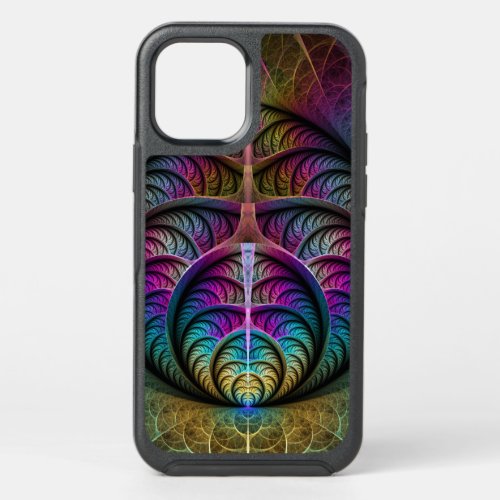 Trippy Patterned Colorful Abstract Fractal Art OtterBox Symmetry iPhone 12 Case