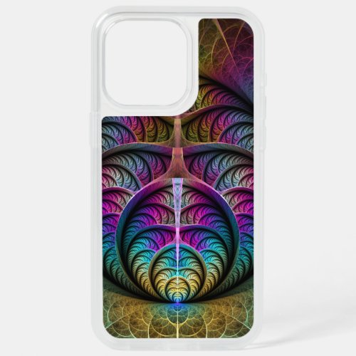 Trippy Patterned Colorful Abstract Fractal Art iPhone 15 Pro Max Case