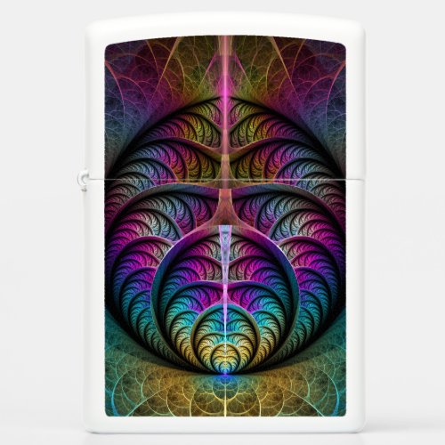 Trippy Patterned Colorful Abstract Fractal Art Zippo Lighter