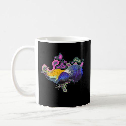 Trippy Pheasant Aesthetic Indie Coffee Mug