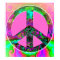 Trippy Pink Peace Sign