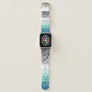 Trippy Pixelated Abstract Frayromantic Pride Flag Apple Watch Band